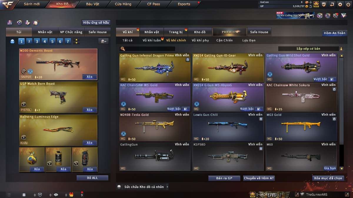 shop acc cf uy tin gia re